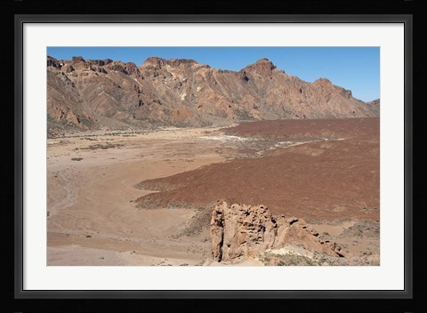 Framed Spain, Tenerife, Las Canadas, lava flow Print