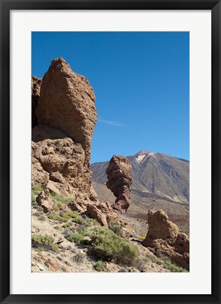Framed Spain, Tenerife, Las Canadas, Volcanic rock Print