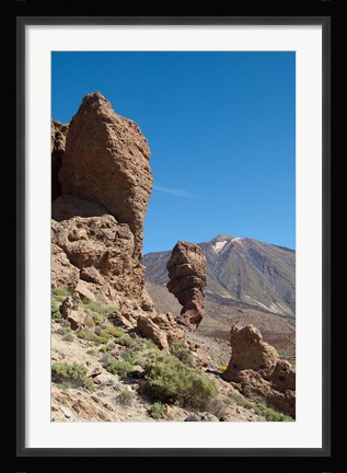 Framed Spain, Tenerife, Las Canadas, Volcanic rock Print