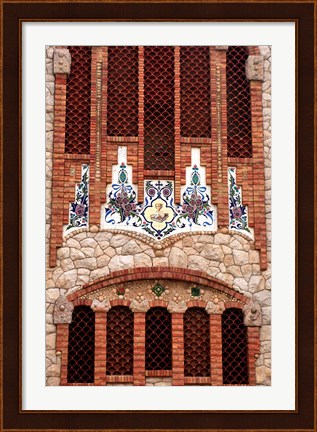 Framed Tiles of Santa Maria Magdalena, Novelda, Spain Print