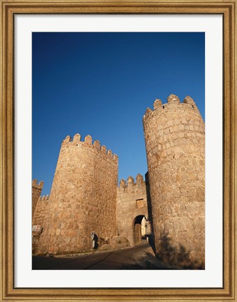 Framed Avila City Wall, Spain Print