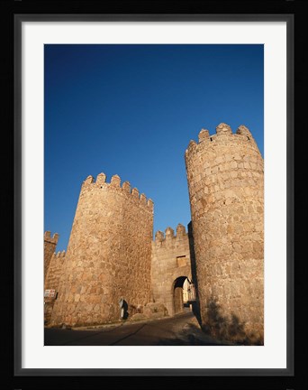 Framed Avila City Wall, Spain Print