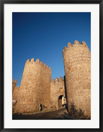 Framed Avila City Wall, Spain Print