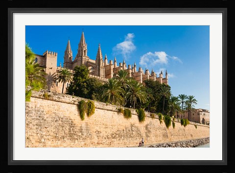Framed Cathedral of Santa Maria of Palma, Majorca, Balearic Islands, Spain Print
