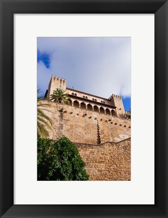 Framed Royal Palace of La Almudaina, Palma, Majorca, Balearic Islands, Spain Print