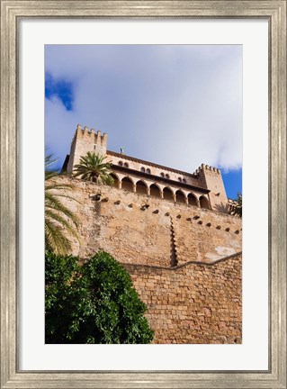 Framed Royal Palace of La Almudaina, Palma, Majorca, Balearic Islands, Spain Print