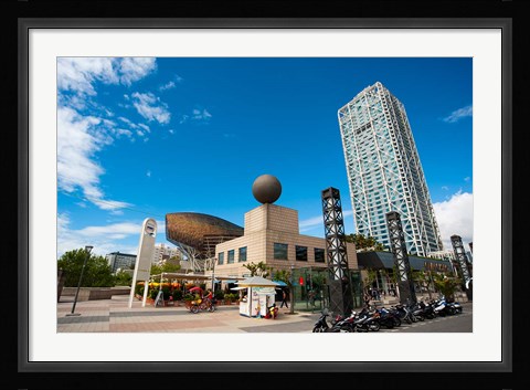 Framed Hotel Arts, Olympic Harbor, Barcelona, Spain Print