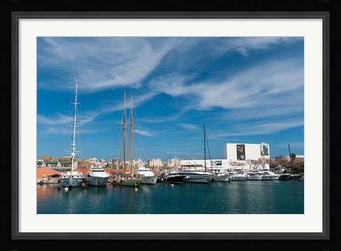 Framed Moll d'Espana, Port Vell, Barcelona, Spain Print