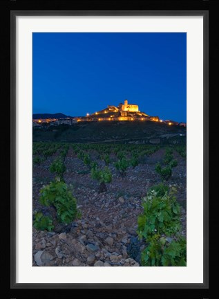 Framed Church and village of San Vicente de la Sonsierra, La Rioja, Spain Print