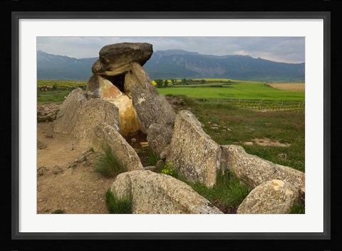 Framed Sacred burial site near Elvillar village, La Rioja, Spain Print