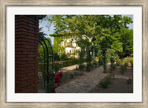 Framed Entrance gate to Cordorniu Winery, Catalonia, Spain Print