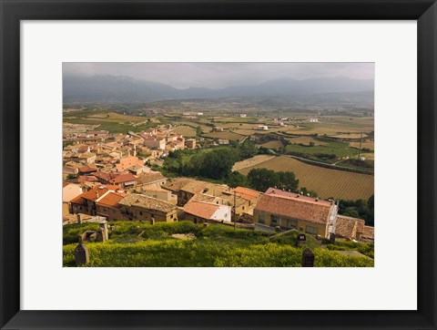 Framed San Vicente de la Sonsierra village, La Rioja, Spain Print