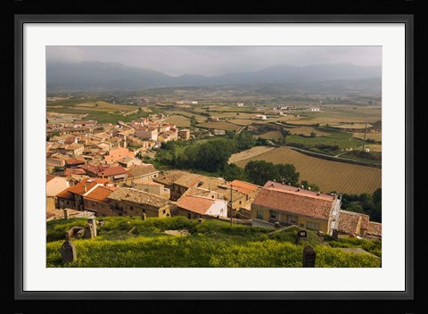 Framed San Vicente de la Sonsierra village, La Rioja, Spain Print