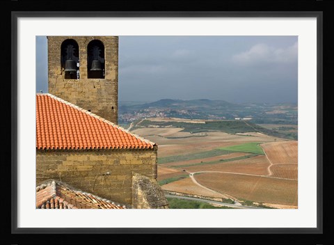 Framed View of San Vicente de la Sonsierra Village, La Rioja, Spain Print
