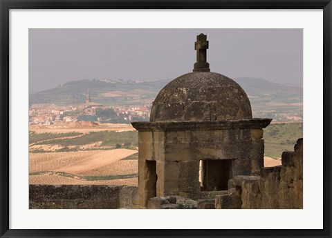 Framed View of San Vicente de la Sonsierra Village, La Rioja, Spain Print