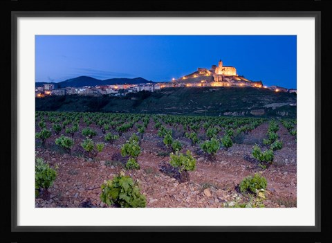 Framed Church and village of San Vicente de la Sonsierra, La Rioja, Spain Print