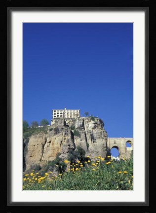 Framed Parador and Punte Nuevo, Ronda, Spain Print