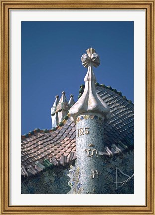 Framed Antonio Gaudi&#39;s Cassa Batilo, Barcelona, Spain Print