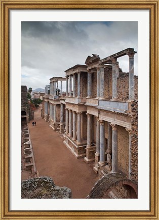 Framed Spain, Extremadura, Badajoz, Merida, Roman Theater Print