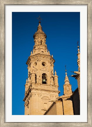 Framed Cathedral of Santa Maria de la Redonda, Logrono, Spain Print
