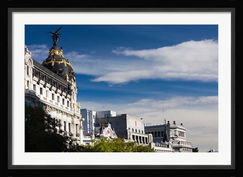 Framed Spain, Madrid, Centro Area, Metropolitan Building Print