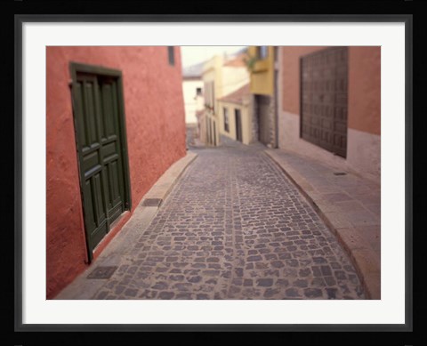 Framed Street Views near Plaza de la Constitucion, Tenerife, Canary Islands, Spain Print
