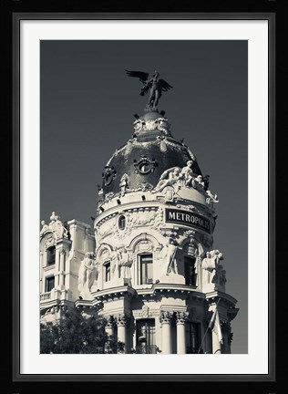 Framed Spain, Madrid, Centro Area, Metropolitan Building Print