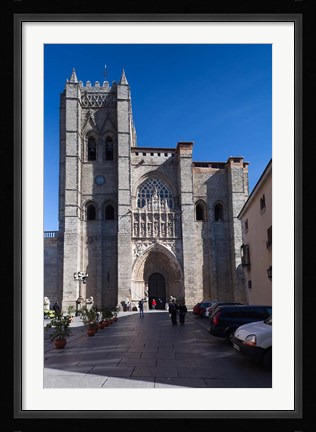Framed Avila Cathedral, Avila, Spain Print
