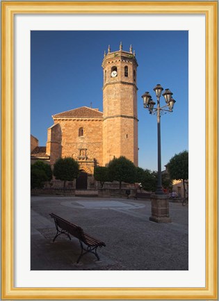 Framed Spain, Andalusia, Banos de la Encina San Mateo Church Print