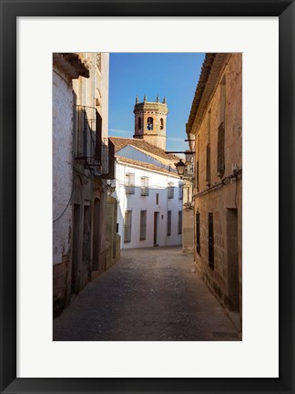 Framed Spain, Andalusia, Banos de la Encina Street Scene Print