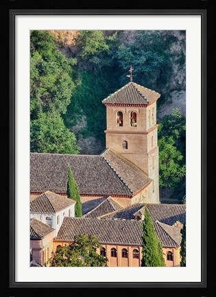 Framed Rooftops of the Albayzin district, Granada, Spain Print
