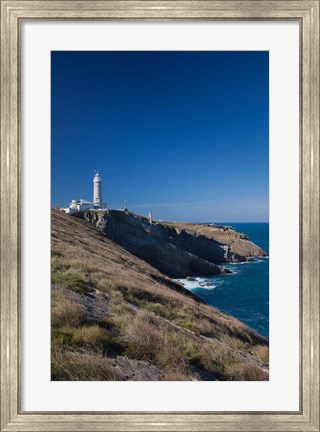 Framed Cabo Mayor Lighthouse, Santander, Spain Print