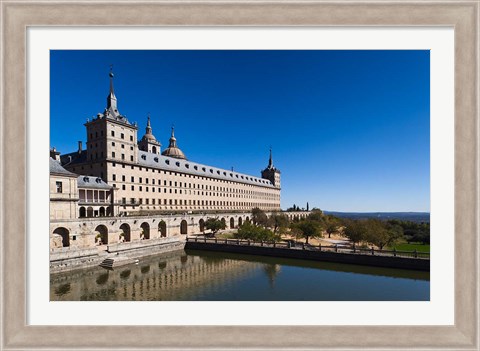 Framed El Escorial Royal Monastery and Palace, San Lorenzo de El Escorial, Spain Print
