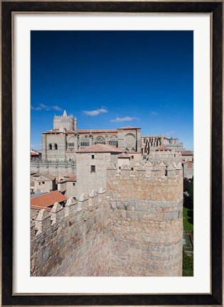 Framed Las Murallas, Avila, Spain Print
