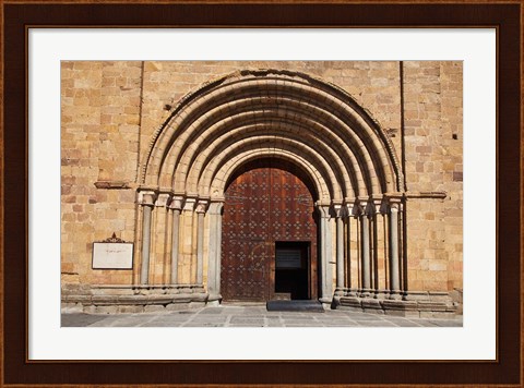 Framed Spain, Avila St Peter&#39;s Church in the Plaza De Santa Teresa Print