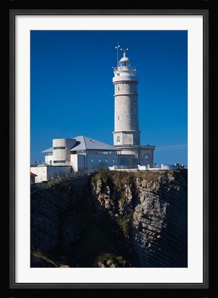 Framed Cabo Mayor Lighthouse, Santander, Spain Print