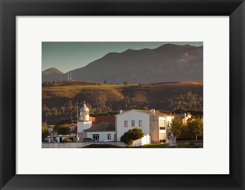 Framed Llanes Lighthouse, Llanes, Spain Print