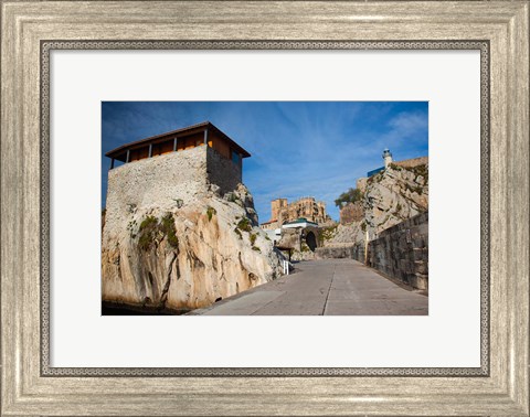 Framed Pier View, Castro-Urdiales, Spain Print