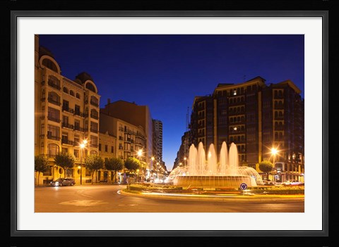 Framed Plaza Alferez Provisional, Logrono, Spain Print