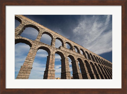 Framed Roman Aqueduct, Segovia, Spain Print