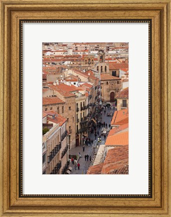 Framed Rua Mayor, Salamanca, Spain Print
