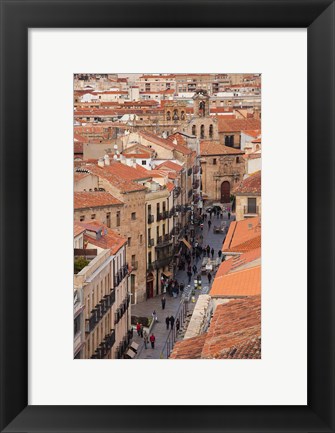 Framed Rua Mayor, Salamanca, Spain Print