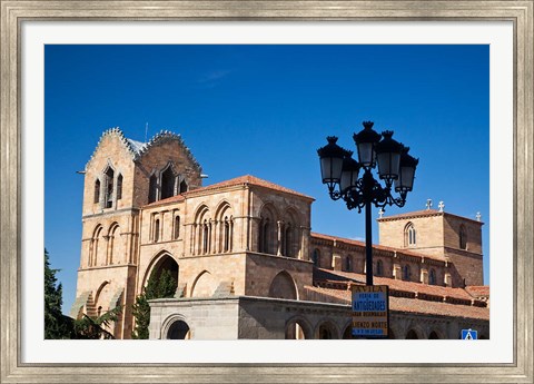 Framed San Vicente Basilica facade at Avila, Castilla y Leon Region, Spain Print