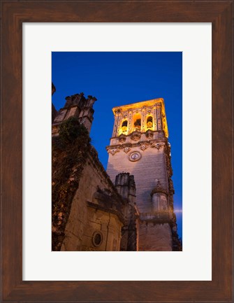 Framed Spain, Andalusia Bell tower of the Santa Maria De La Asuncion Church Print
