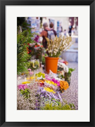 Framed Spain, Cadiz, Plaza de Topete Flower Market Print
