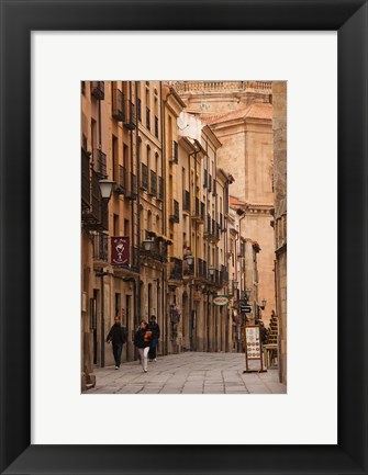 Framed Spain, Castilla y Leon, Salamanca, Rua Mayor Print
