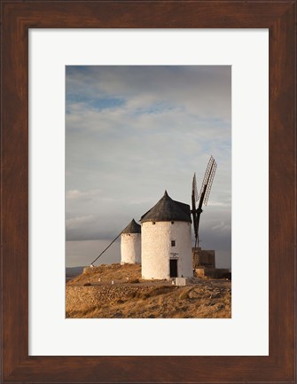 Framed Spain, La Mancha, Consuegra, La Mancha Windmills Print