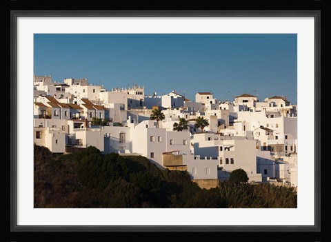 Framed Spain, Vejer de la Frontera, Elevated Town View Print