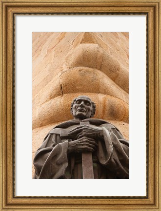 Framed Statue of San Pedro de Alcantara, Caceres, Spain Print