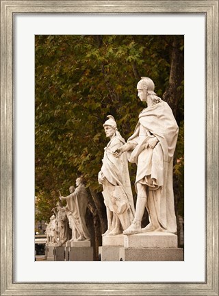 Framed Statues of Spanish Kings, Royal Palace, Madrid, Spain Print